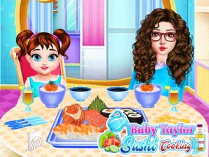 Baby Taylor Sushi Cooking