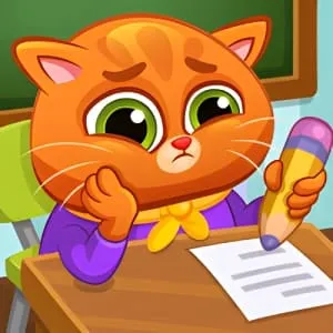 Lovely Virtual Cat at School