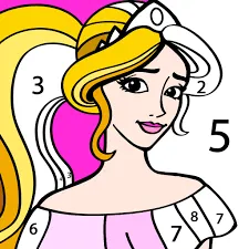 Princess Color By Number